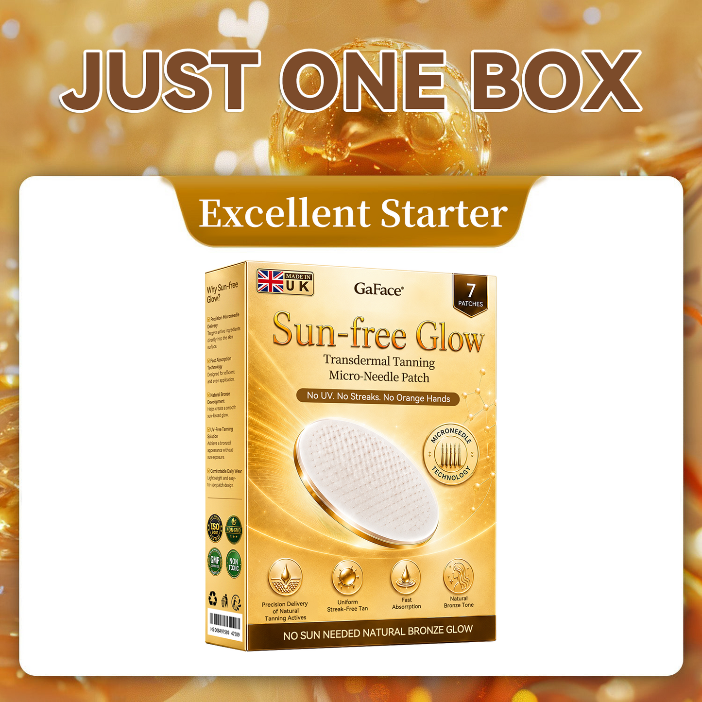 𝑮𝐚𝒇𝐚𝐜𝐞®👩‍⚕️🎉 Sunless Natural Glow Transdermal Tanning Micro-Needle Patch
