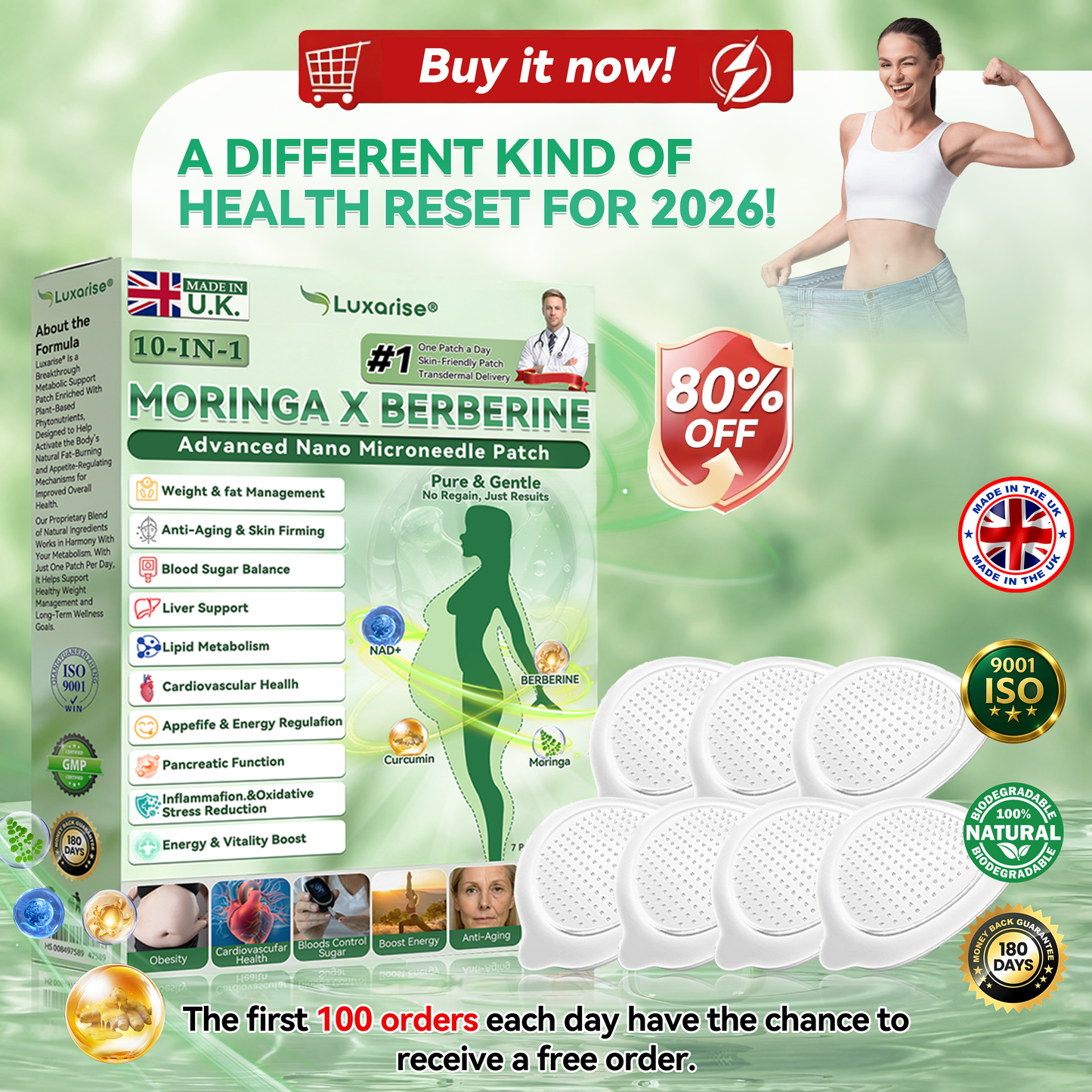 📢𝑶𝒇𝒇𝒊𝒄𝒊𝒂𝒍 𝑺𝒕𝒐𝒓𝒆 |🎉𝑳𝒖𝒙𝒂𝒓𝒊𝒔𝒆® 𝑴𝒐𝒓𝒊𝒏𝒈𝒂 & 𝑩𝒆𝒓𝒃𝒆𝒓𝒊𝒏𝒆 10-𝑰𝑵-1 𝑨𝒅𝒗𝒂𝒏𝒄𝒆𝒅 𝑵𝒂𝒏𝒐 𝑴𝒊𝒄𝒓𝒐𝒏𝒆𝒆𝒅𝒍𝒆 𝑷𝒂𝒕𝒄𝒉 (𝐎𝐧𝐜𝐞 𝐃𝐚𝐢𝐥𝐲, 𝐯𝐢𝐬𝐢𝐛𝐥𝐞 𝐜𝐡𝐚𝐧𝐠𝐞𝐬 𝐢𝐧 𝟕 𝐝𝐚𝐲𝐬）✅ 𝐎𝐛𝐞𝐬𝐢𝐭𝐲, 𝐃𝐢𝐚𝐛𝐞𝐭𝐞𝐬, 𝐒𝐥𝐞𝐞𝐩 𝐀𝐩𝐧𝐞𝐚, 𝐀𝐧𝐝 𝐉𝐨𝐢𝐧𝐭 𝐈𝐬𝐬𝐮𝐞𝐬👩‍⚕️