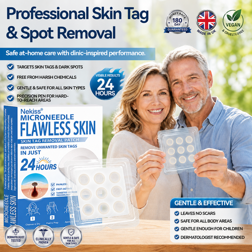 👩‍⚕️🎁 𝐎𝐟𝐟𝐢𝐜𝐢𝐚𝐥 𝐒𝐭𝐨𝐫𝐞 | 𝑵𝐞𝒌𝐢𝐬𝐬® 🌿 𝐁𝐨𝐭𝐚𝐧𝐢𝐜𝐚𝐥 𝐌𝐢𝐜𝐫𝐨𝐧𝐞𝐞𝐝𝐥𝐞 𝐇𝐲𝐝𝐫𝐨𝐜𝐨𝐥𝐥𝐨𝐢𝐝 𝐏𝐚𝐭𝐜𝐡 (𝐅𝐨𝐫 𝐒𝐤𝐢𝐧 𝐓𝐚𝐠𝐬, 𝐒𝐦𝐚𝐥𝐥 𝐒𝐤𝐢𝐧 𝐆𝐫𝐨𝐰𝐭𝐡𝐬, 𝐖𝐚𝐫𝐭𝐬, 𝐌𝐨𝐥𝐞𝐬, 𝐀𝐠𝐞 𝐒𝐩𝐨𝐭𝐬 & 𝐏𝐢𝐠𝐦𝐞𝐧𝐭𝐚𝐭𝐢𝐨𝐧 𝐂𝐨𝐧𝐜𝐞𝐫𝐧𝐬)