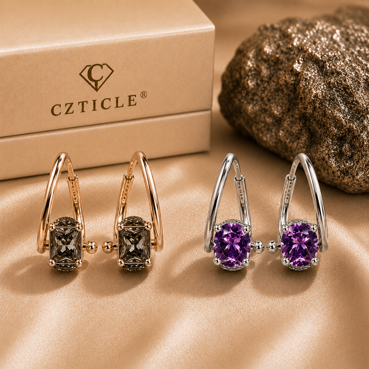 2 PAIRS💎BLACK+PURPLE