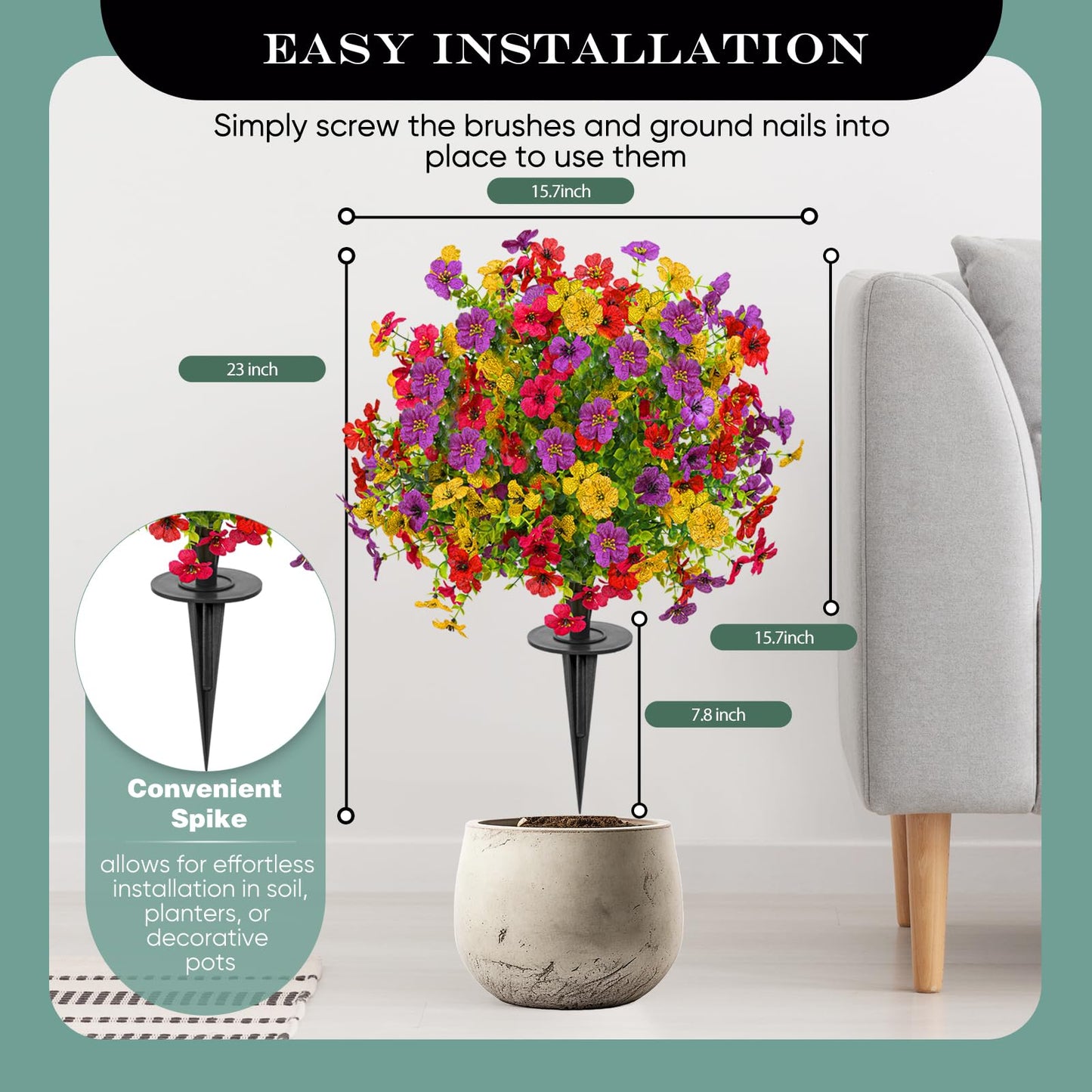🔥【HOT】- 🌷60% OFF🍀SVOZK® Four Season Artificial Garden Stakes💦