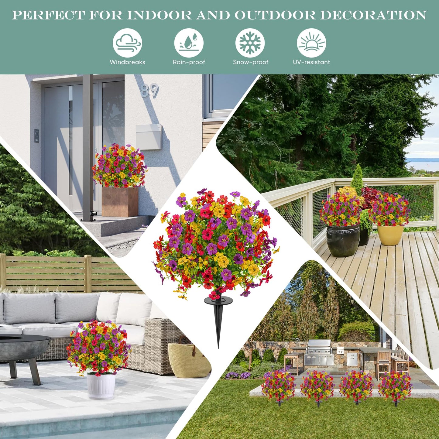 🔥【HOT】- 🌷60% OFF🍀SVOZK® Four Season Artificial Garden Stakes💦